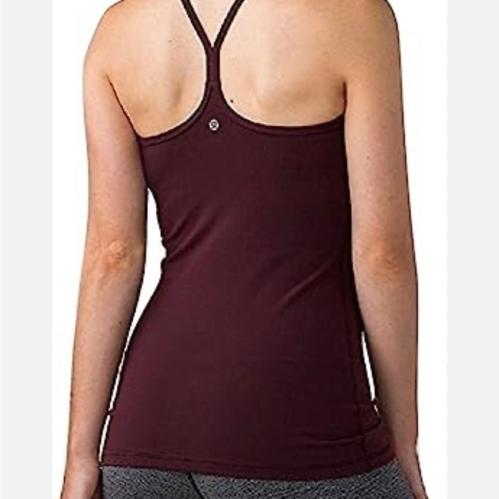 Burgundy Power Y Lululemon tank